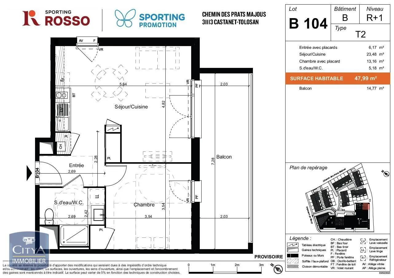 Photo 14 Appartement 2 pièces 47.97m²