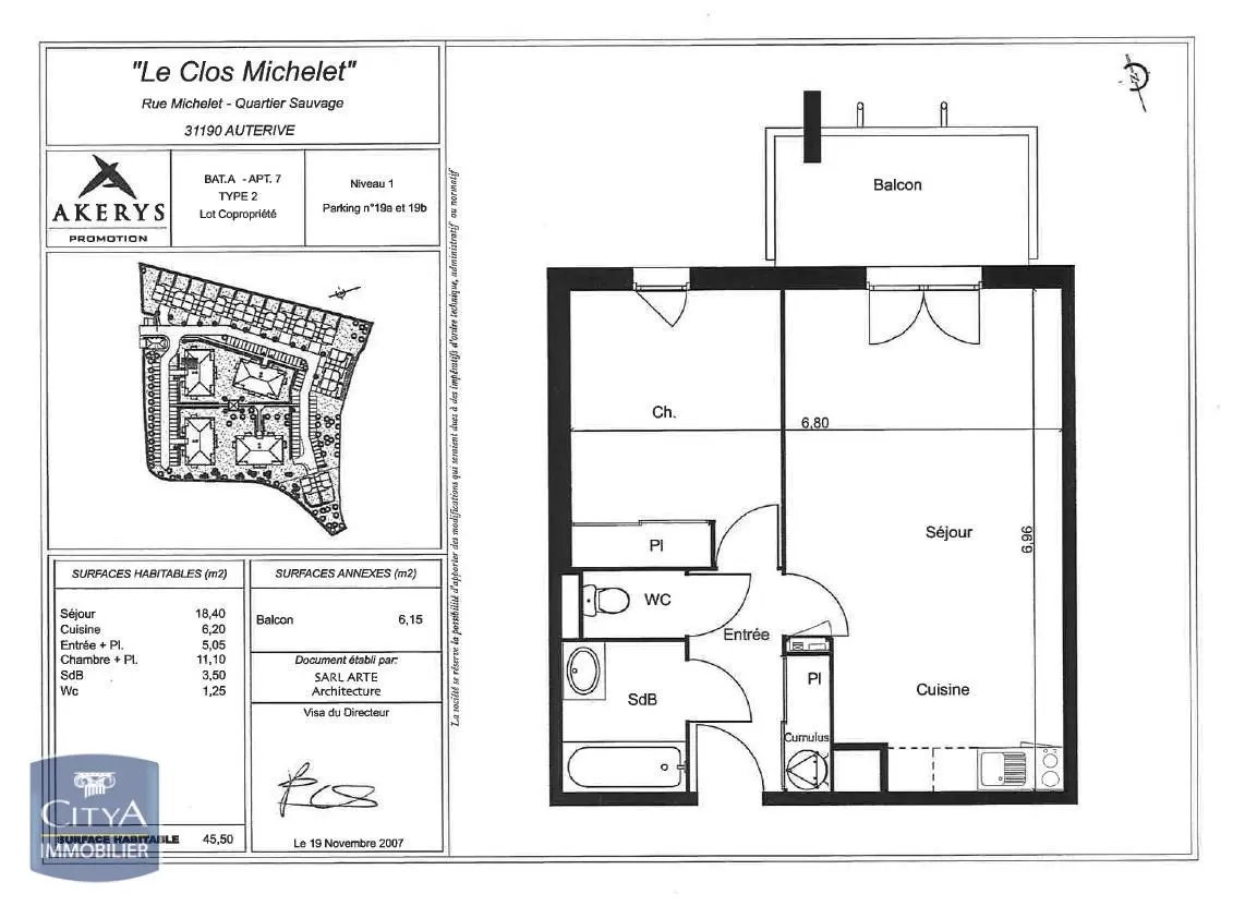Photo 1 Appartement 2 pièces 45.94m²