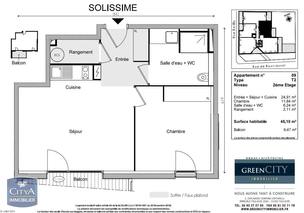 Photo 2 Appartement 2 pièces 45.1m²