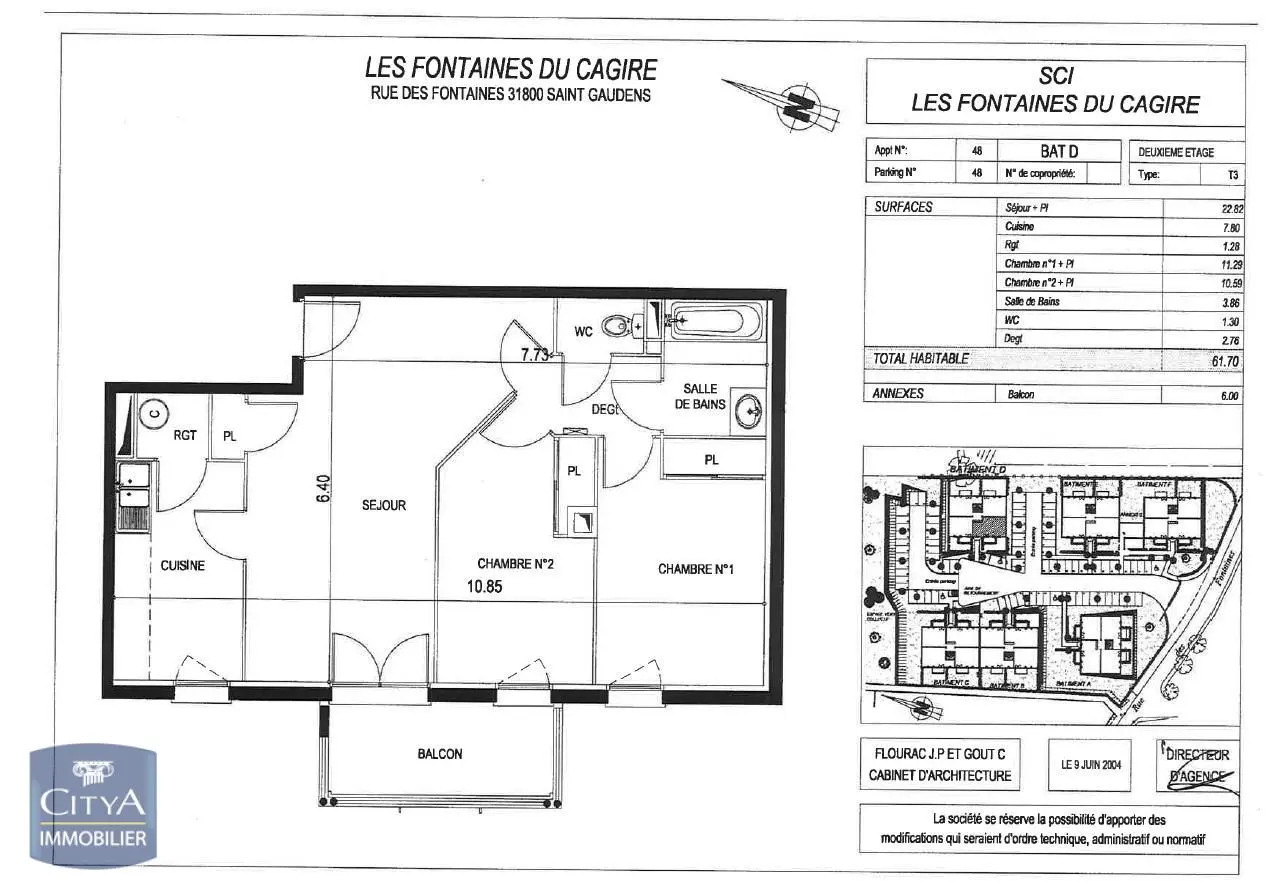 Photo 13 Appartement 3 pièces 61.71m²