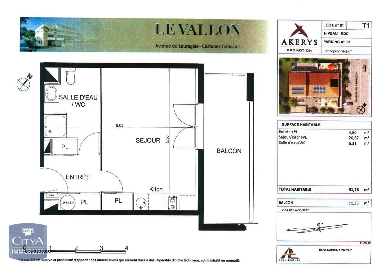 Photo 7 Appartement 1 pièce 31.98m²