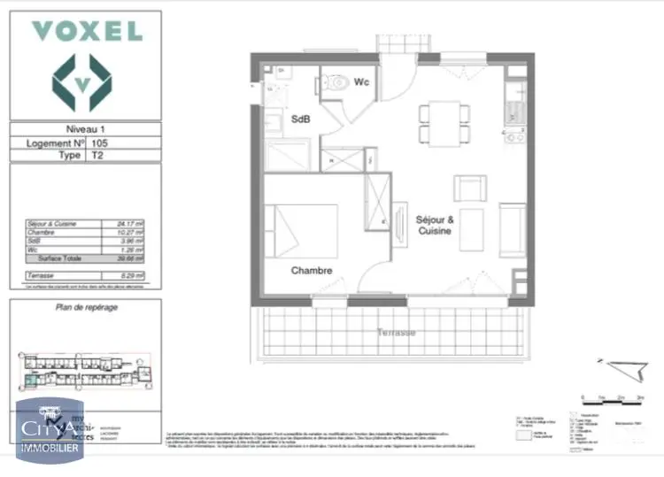 Photo 7 Appartement 2 pièces 39.46m²