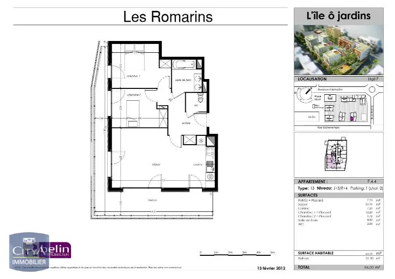 Photo 9 Appartement 3 pièces 63.63m²