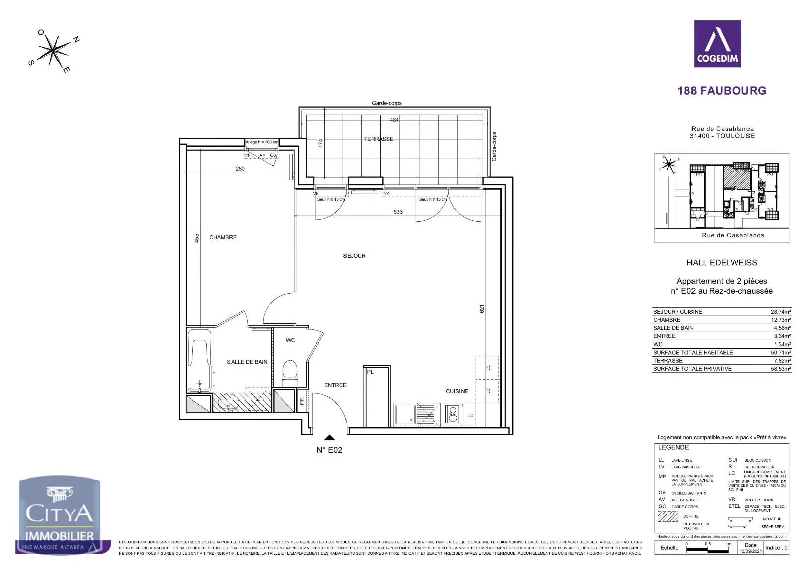 Photo 7 Appartement 2 pièces 50.71m²