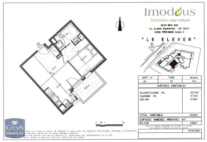 Photo 8 Appartement 2 pièces 42.64m²