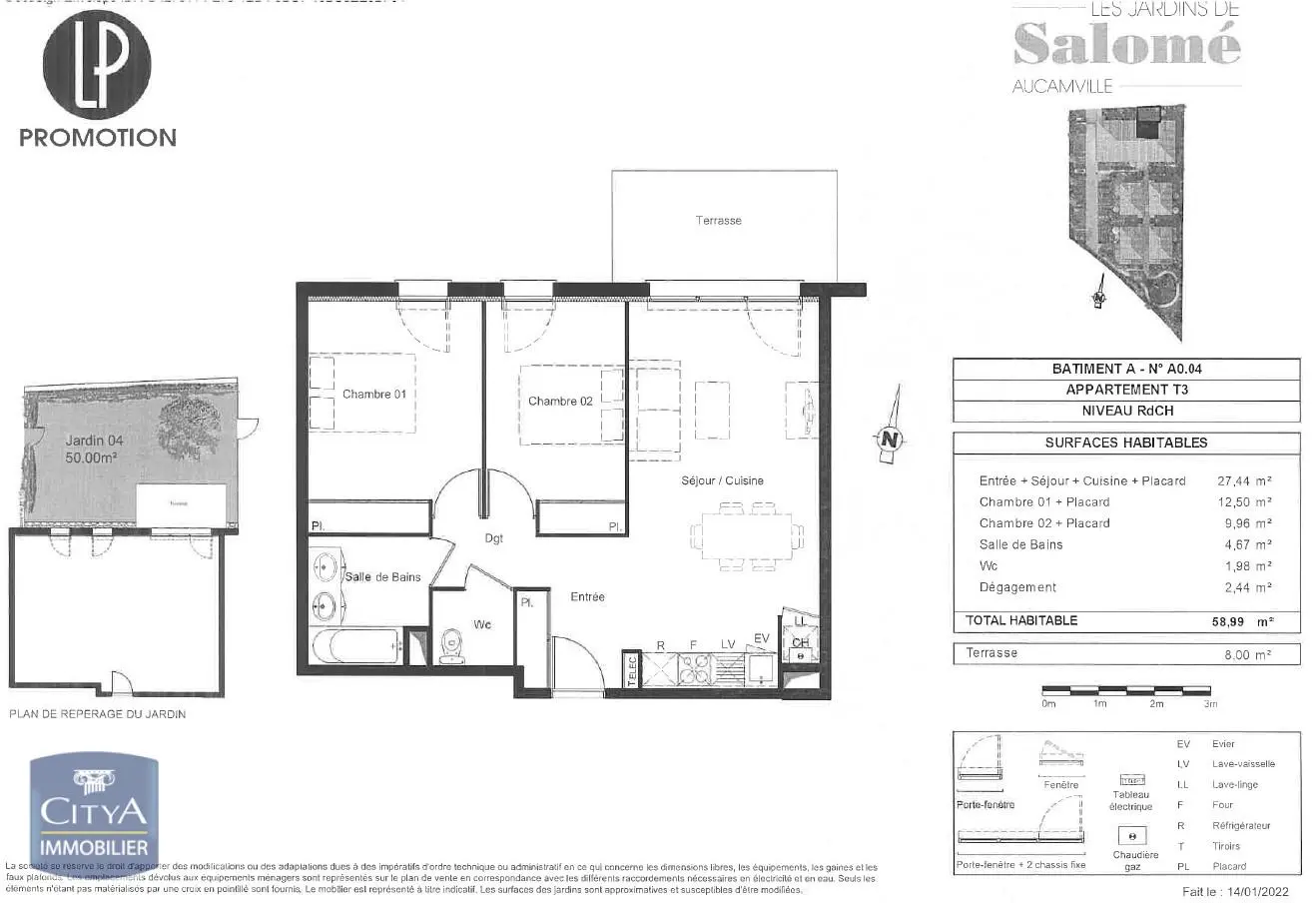 Photo 10 Appartement 3 pièces 58.99m²