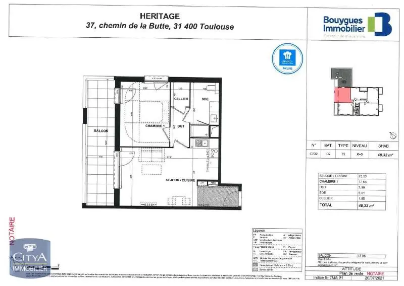 Photo 7 Appartement 2 pièces 48.32m²