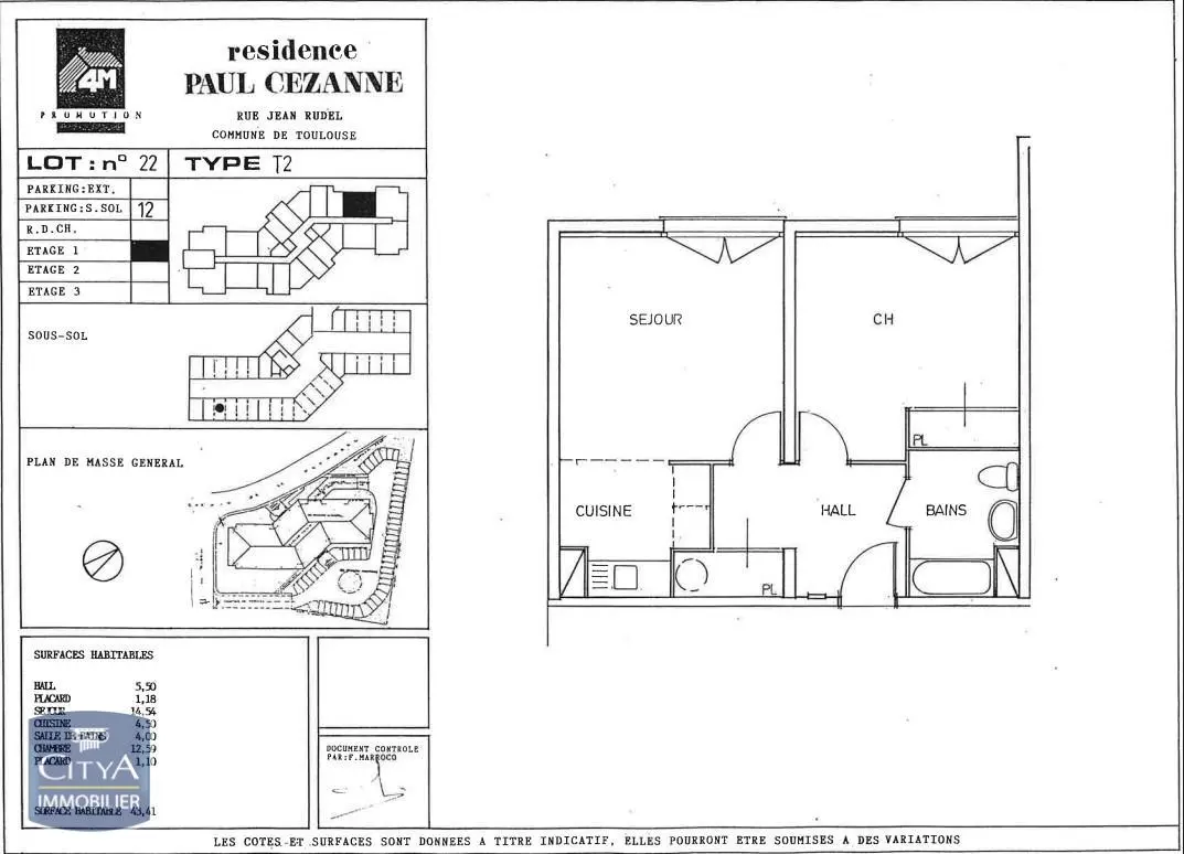 Photo 2 Appartement 2 pièces 43.41m²