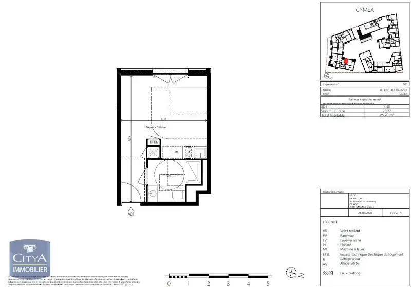 Photo 9 Appartement 1 pièce 25.7m²