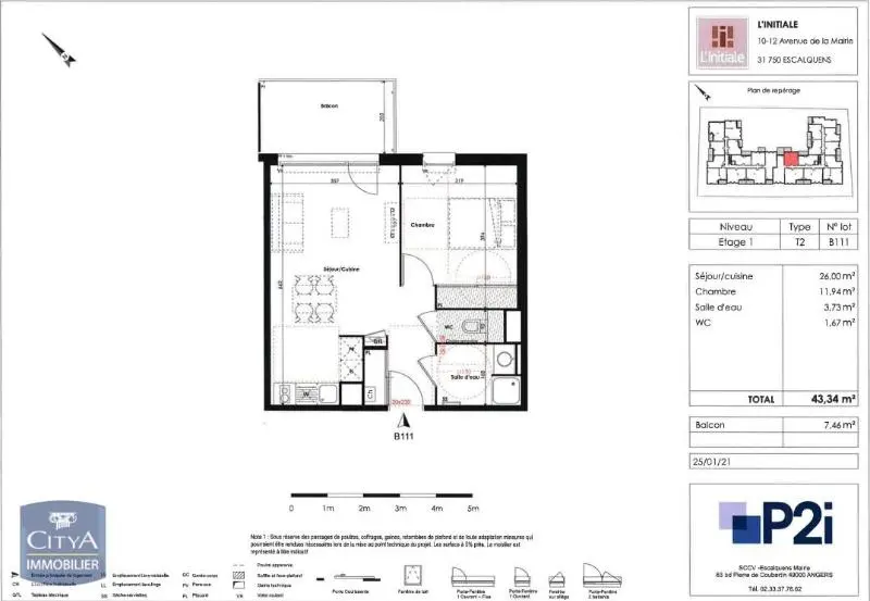 Photo 9 Appartement 2 pièces 43.34m²