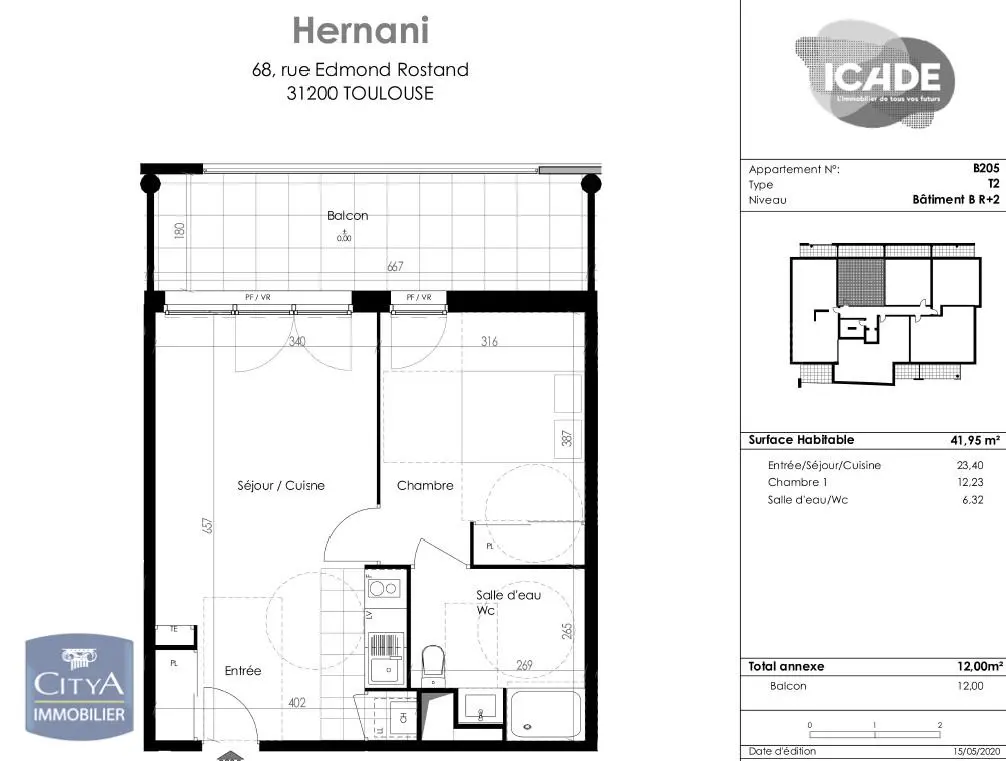 Photo 1 Appartement 2 pièces 41.95m²