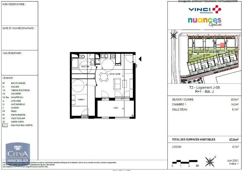Photo 10 Appartement 2 pièces 43.8m²