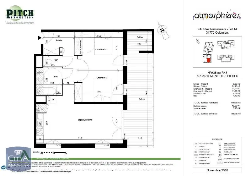 Photo 2 Appartement 3 pièces 60.9m²