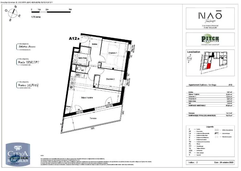 Photo 11 Appartement 3 pièces 57.83m²
