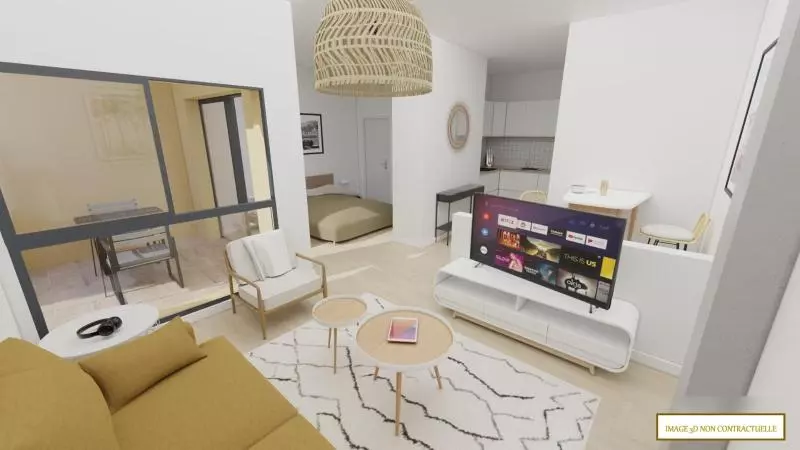 Illustration pour Appartement 2 pièces 40.1m² Photo Appartement 2 pièces 40.1m²