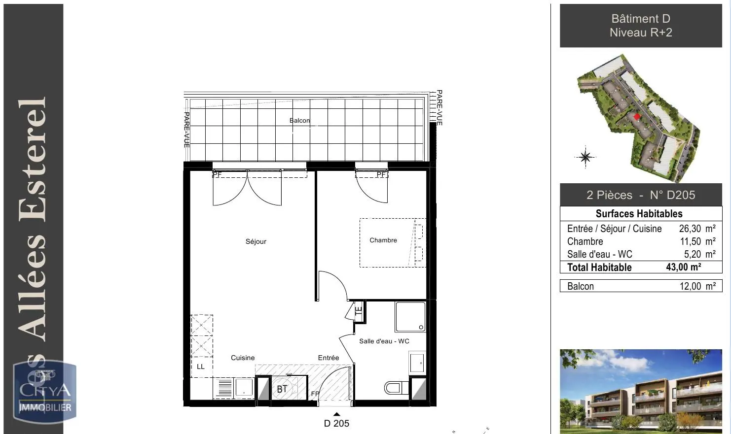 Photo 9 Appartement 2 pièces 43m²