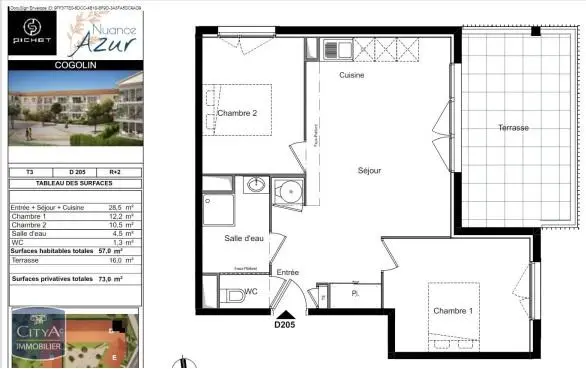 Photo 7 Appartement 3 pièces 57m²