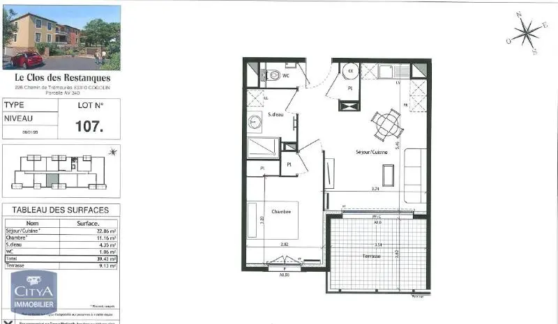 Photo 7 Appartement 2 pièces 39.43m²