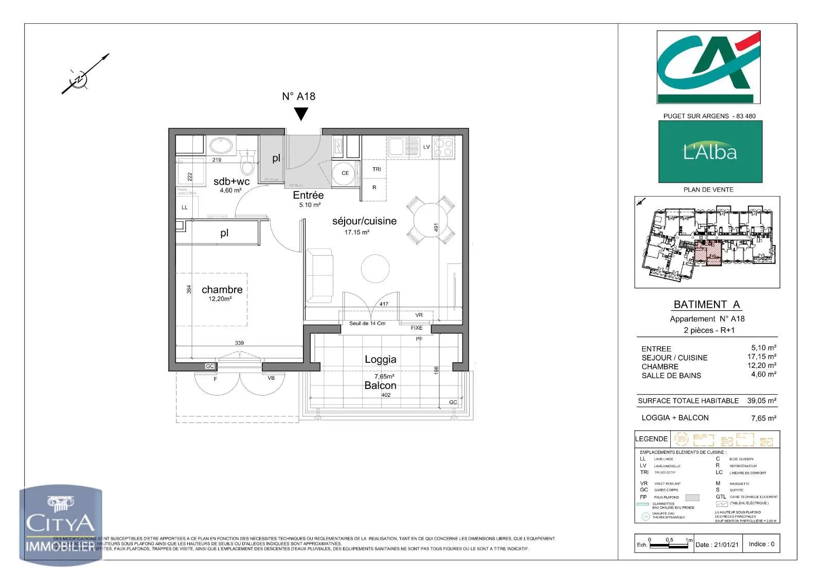 Photo 7 Appartement 2 pièces 39.05m²