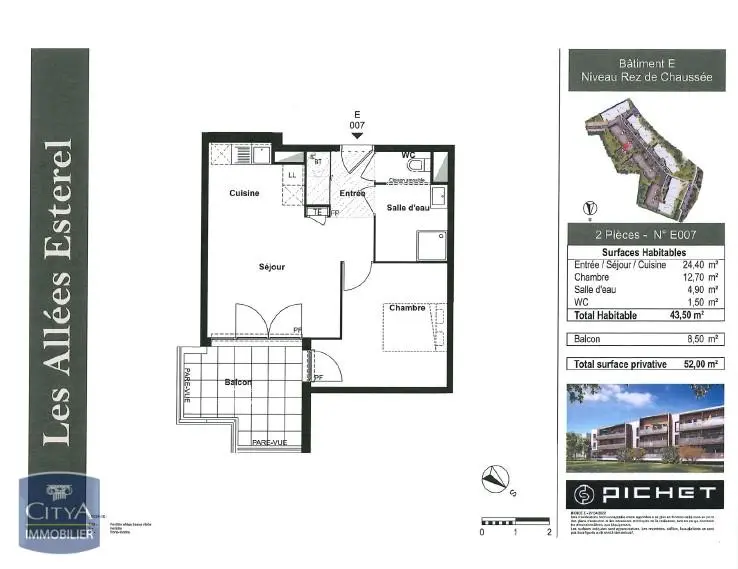 Photo 7 Appartement 2 pièces 43.5m²