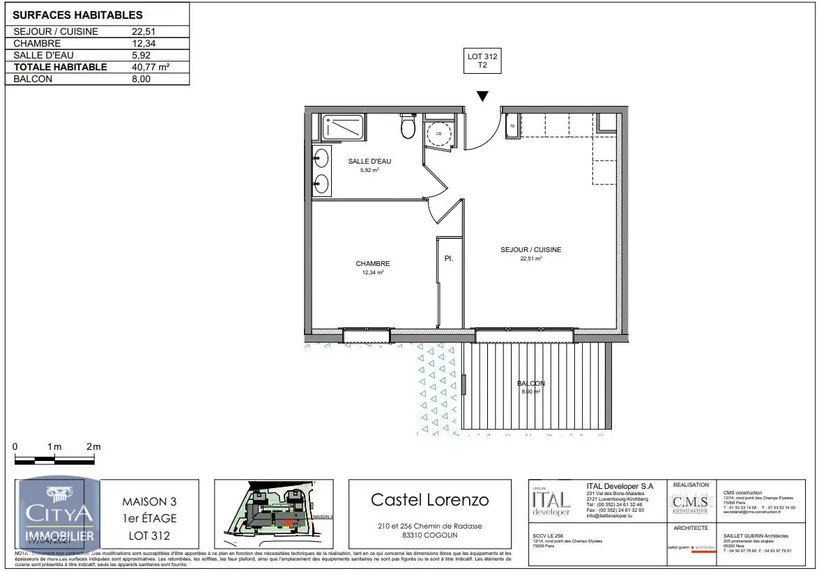 Photo 1 Appartement 2 pièces 40.77m²