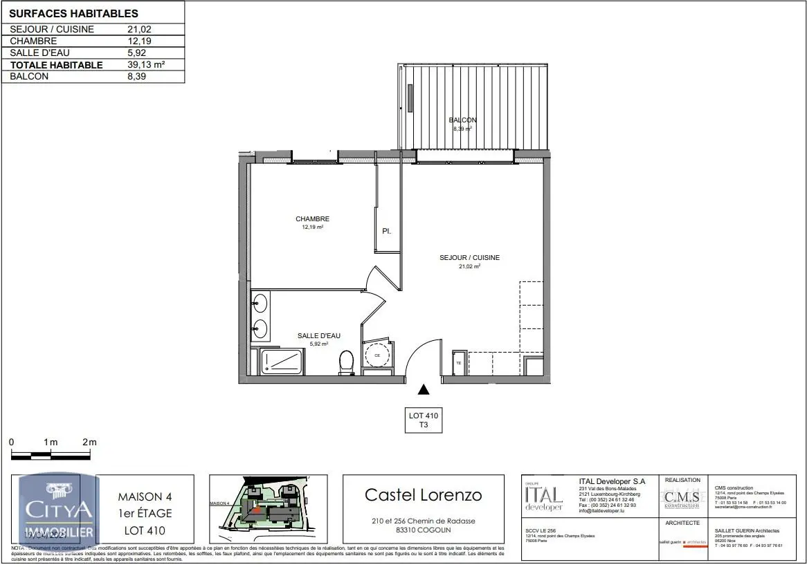Photo 1 Appartement 2 pièces 39.13m²