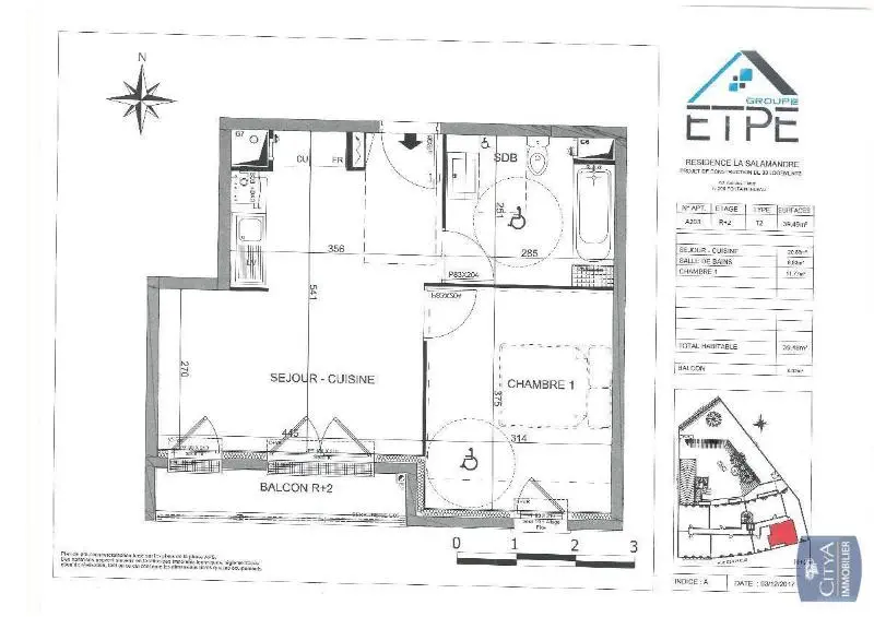 Photo 4 Appartement 2 pièces 39.49m²