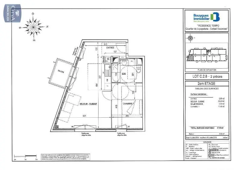 Photo 6 Appartement 2 pièces 47.85m²