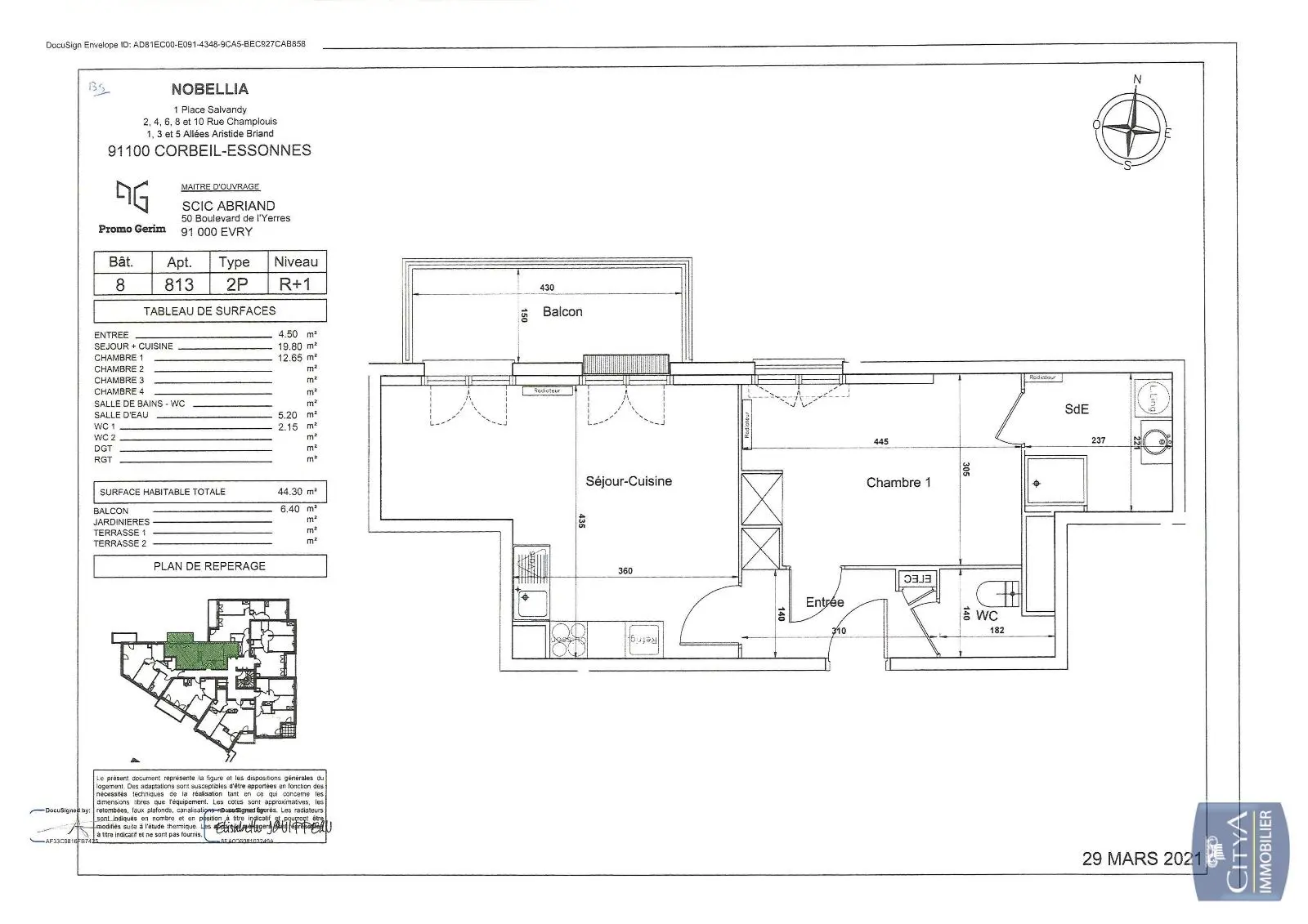 Photo 2 Appartement 2 pièces 44.3m²
