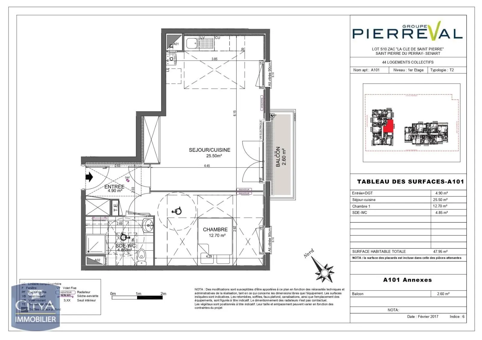 Photo 1 Appartement 2 pièces 47.95m²