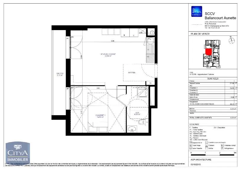 Photo 1 Appartement 2 pièces 40.32m²
