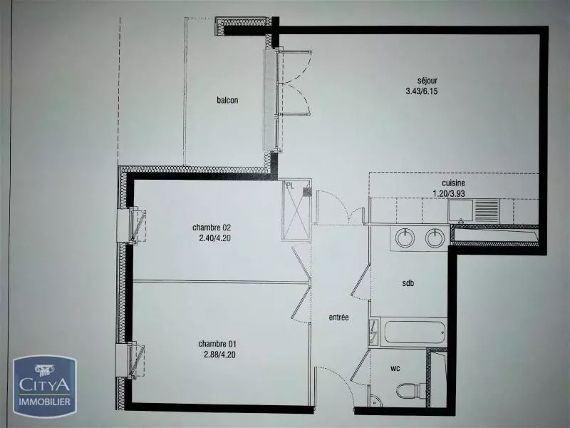 Photo 7 Appartement 3 pièces 62.14m²