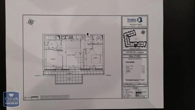 Photo 1 Appartement 3 pièces 50.06m²