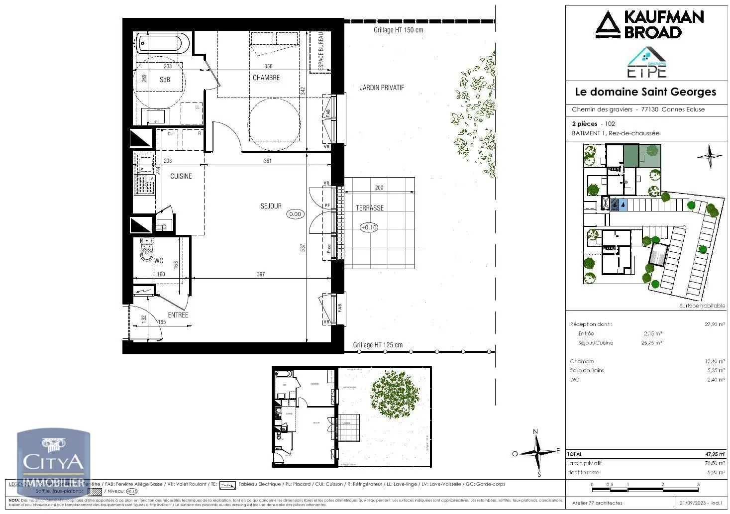 Photo 1 Appartement 2 pièces 47.95m²