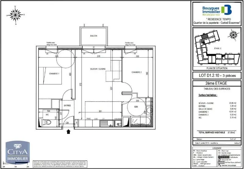 Photo 5 Appartement 3 pièces 57.58m²