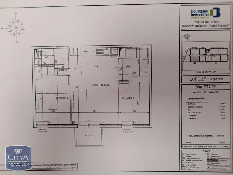 Photo 8 Appartement 3 pièces 58.67m²