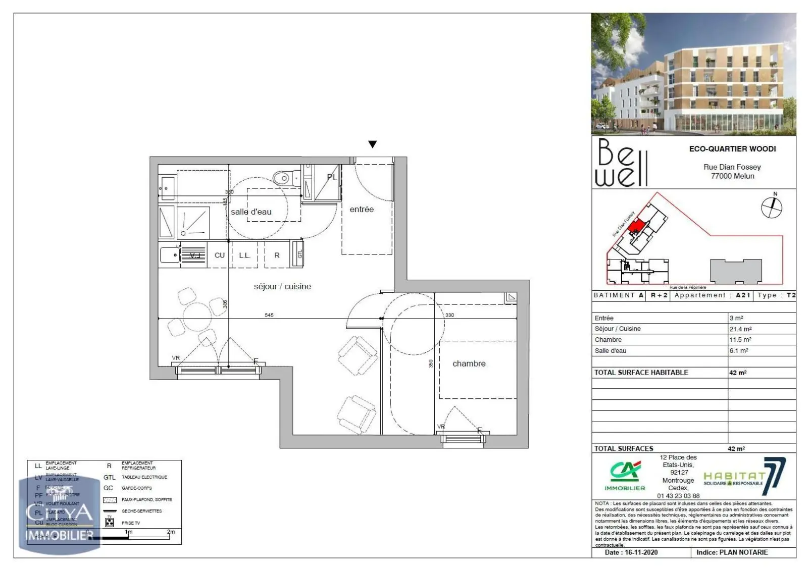 Photo 4 Appartement 2 pièces 42m²