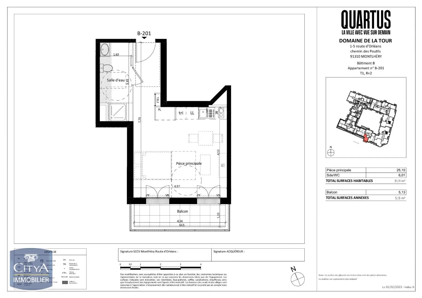 Photo 1 Appartement 1 pièce 25.1m²