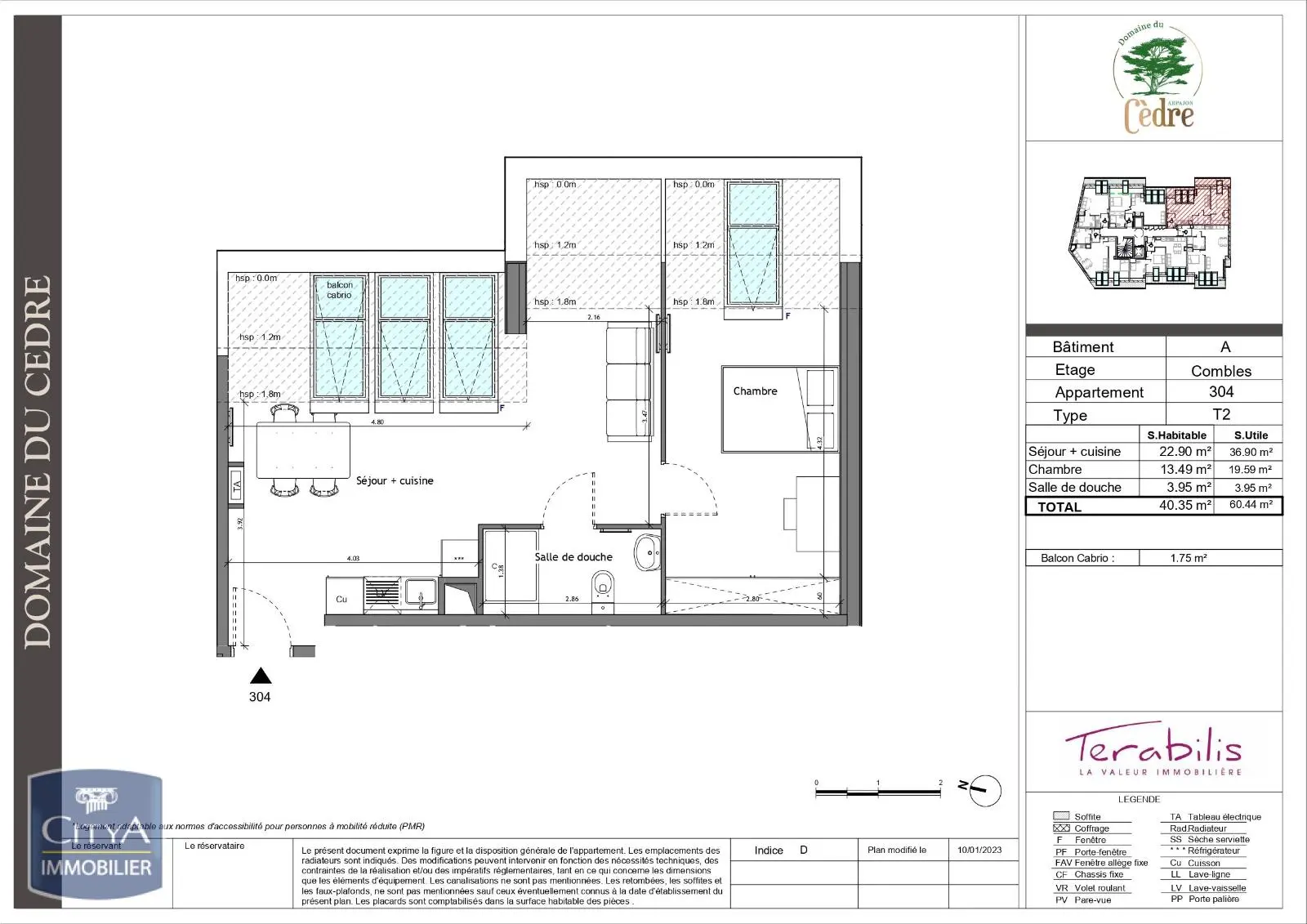 Photo 1 Appartement 2 pièces 40.35m²