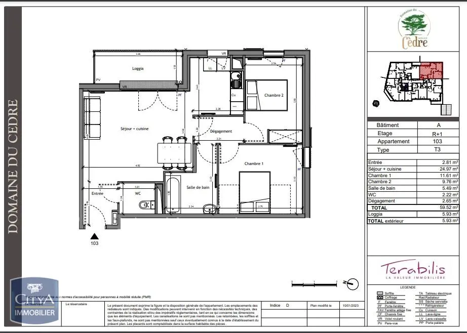 Photo 17 Appartement 3 pièces 59.52m²
