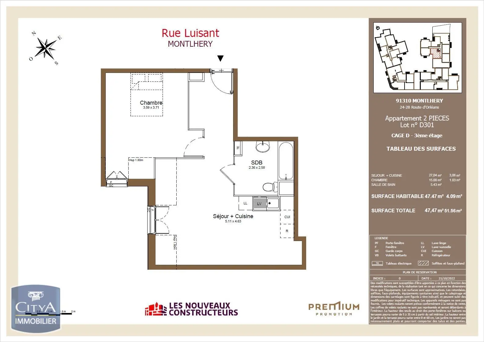 Photo 8 Appartement 2 pièces 47.47m²