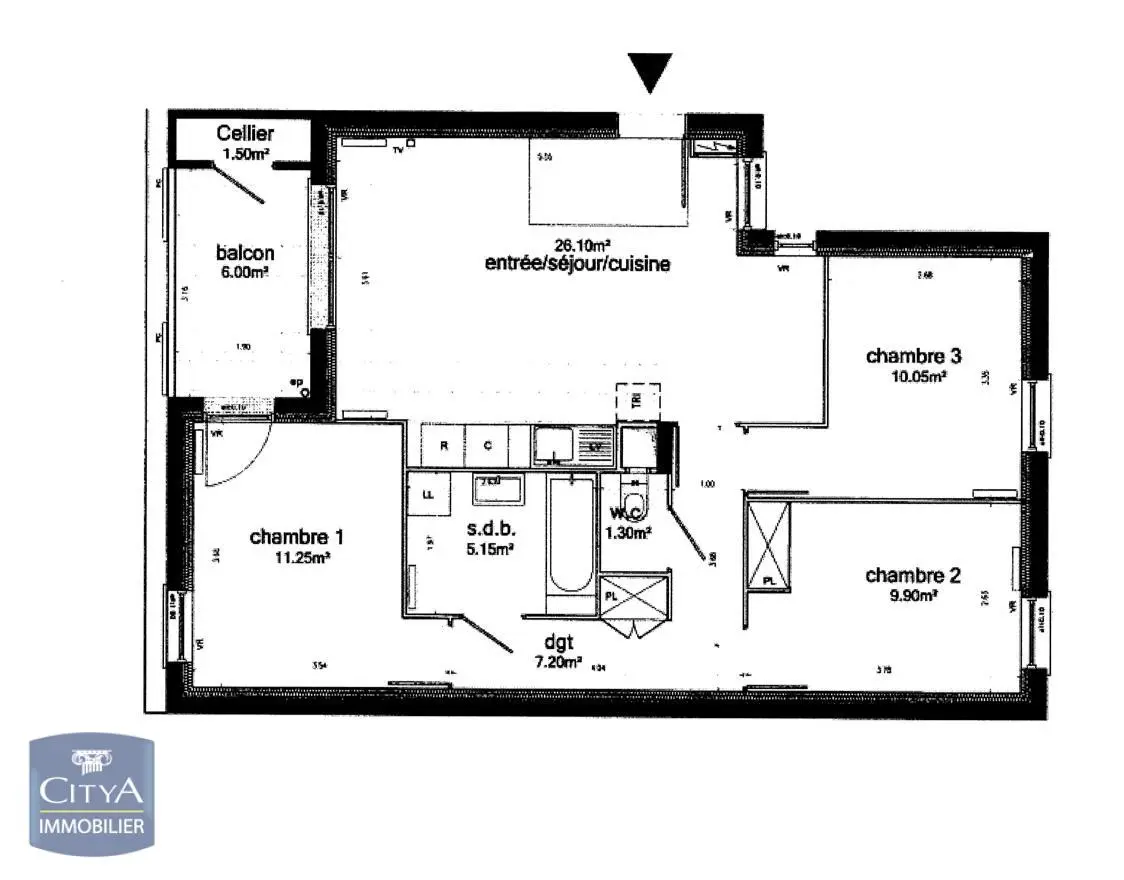 Photo 3 Appartement 4 pièces 70.95m²