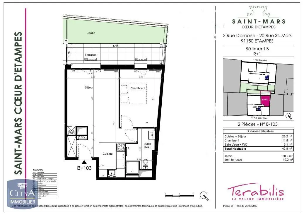 Photo 2 Appartement 2 pièces 42.8m²