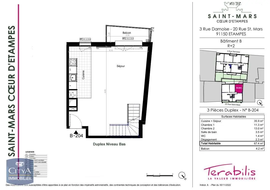 Photo 2 Appartement 3 pièces 67.4m²