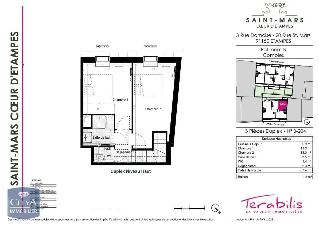 Photo 3 Appartement 3 pièces 67.4m²