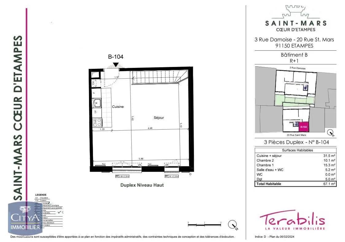 Photo 3 Appartement 3 pièces 67.1m²