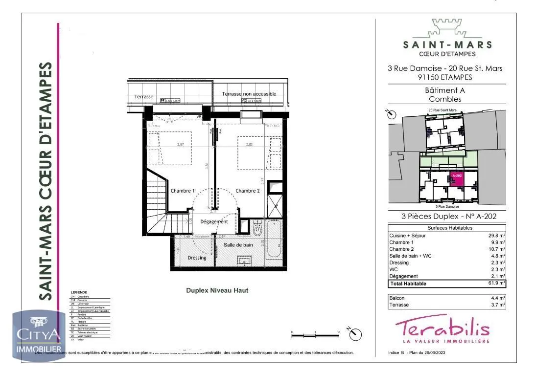 Photo 3 Appartement 3 pièces 61.9m²