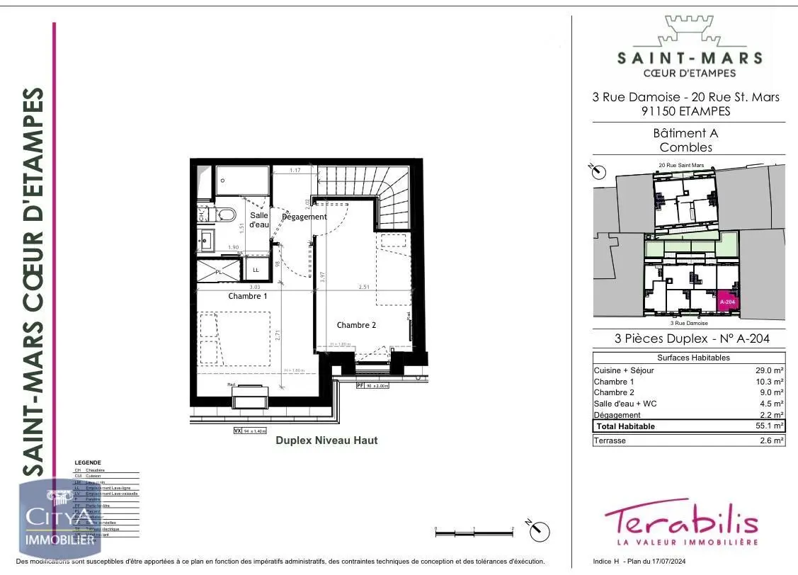 Photo 3 Appartement 3 pièces 55.1m²