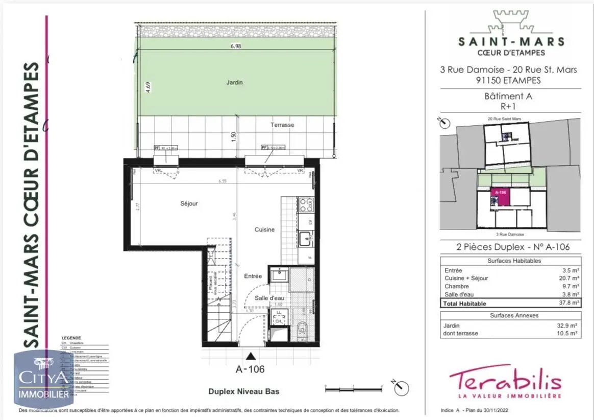 Photo 2 Appartement 2 pièces 37.8m²