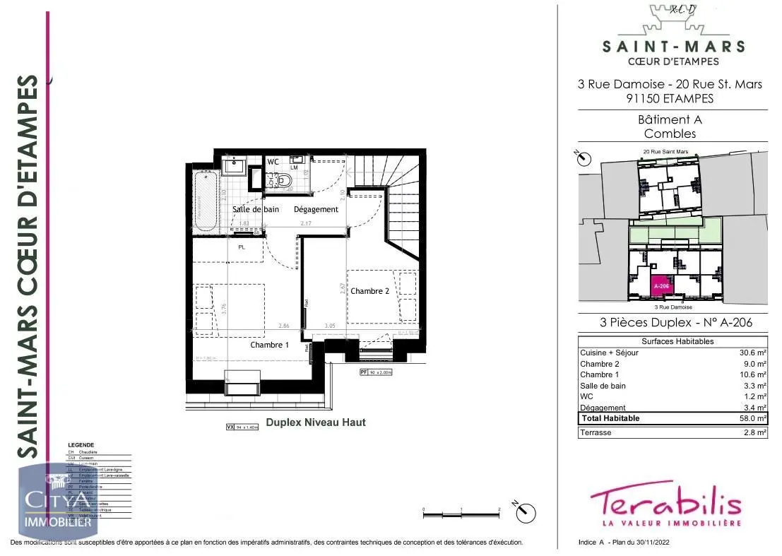 Photo 3 Appartement 3 pièces 58m²